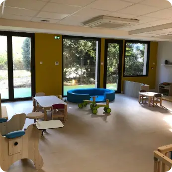 Salle d'éveil de la micro-crèche Tom & Josette à Rennes
