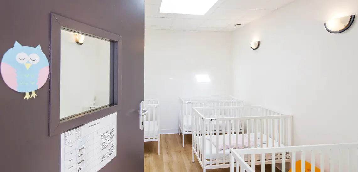 Dortoir de la micro-crèche Pomme et Lune à Bordeaux Caudéran