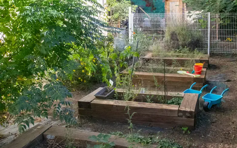 Un extérieur privatif, jardin et potager