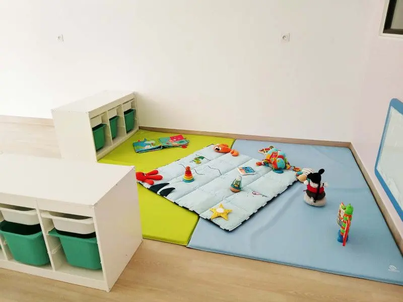 Tapis d'éveil pour bébés à la micro-crèche de Bois-Guillaume