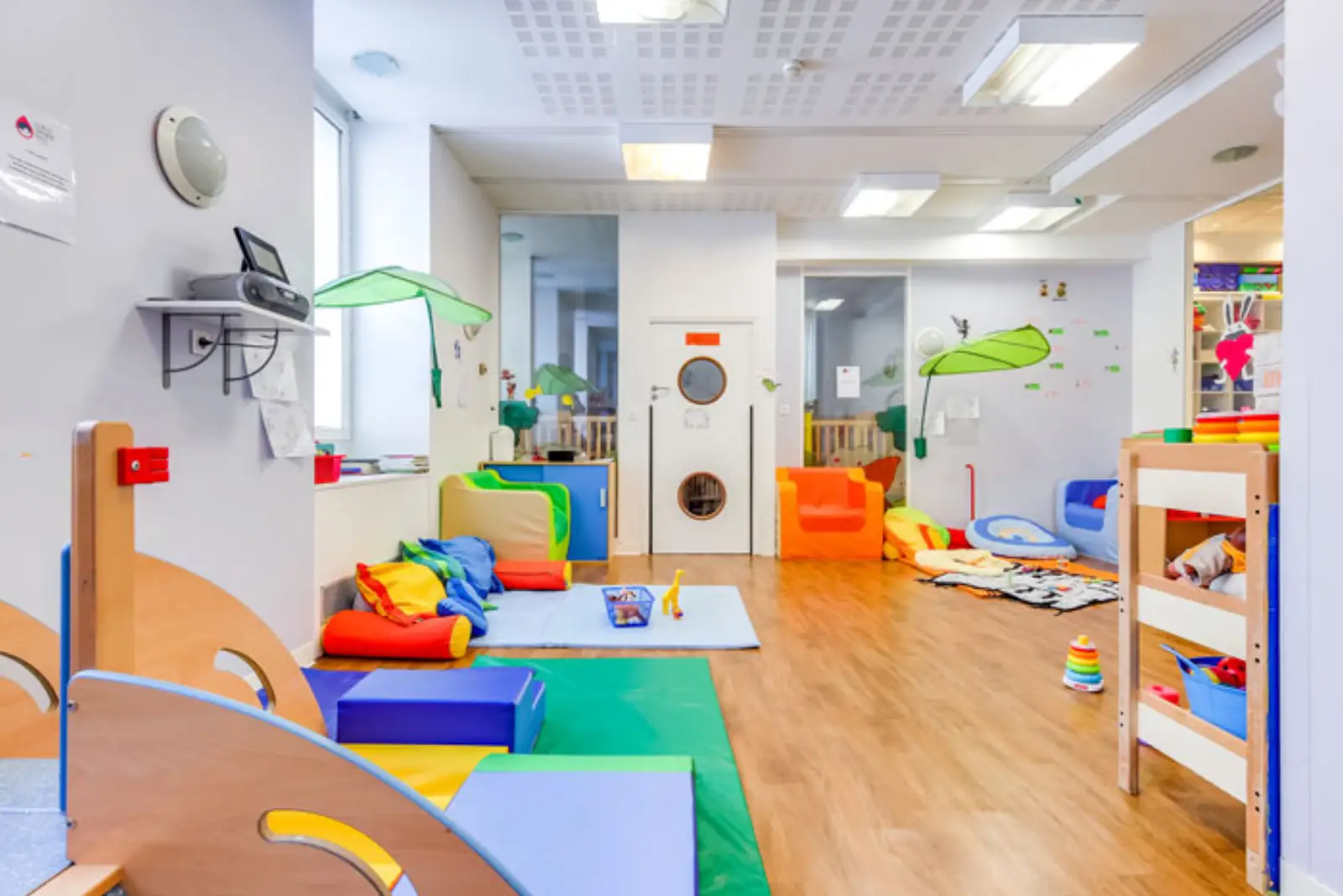 Espace de motricité intérieur de la crèche Paris 9 Victoire