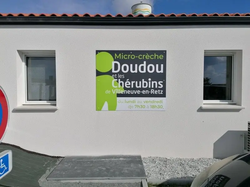Façade de la micro-crèche Doudou et les Chérubins à Villeneuve-en-Retz