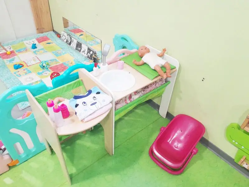 Espace change de la micro-crèche Les Chérubins à Ergersheim