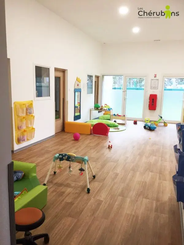 Coin motricité de la micro-crèche des Chérubins à Pignans