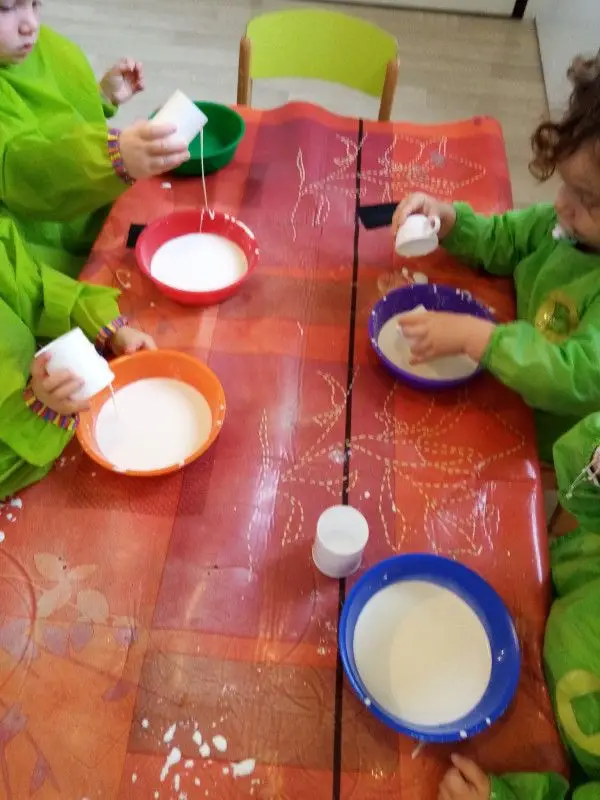 Atelier pâte à modeler de la micro-crèche Les Chérubins de Verneuil-sur-Avre