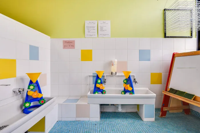 Salle de jeux d'eau à la crèche Noisy Le Grand, Les Petits Chaperons Rouges