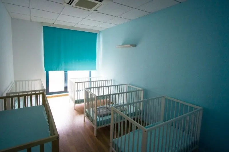 Dortoir de la micro-crèche à Wittenheim