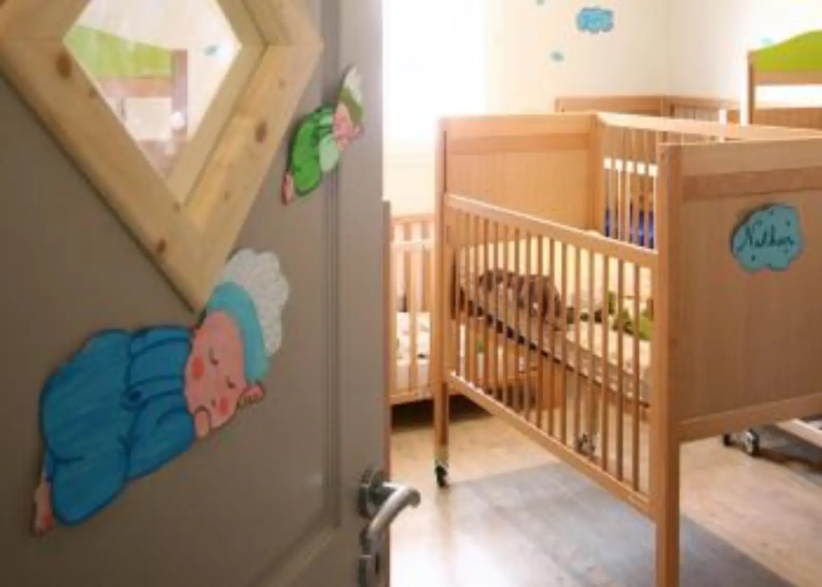 Dortoir des enfants à la micro-crèche de Collonges-sous-Salève