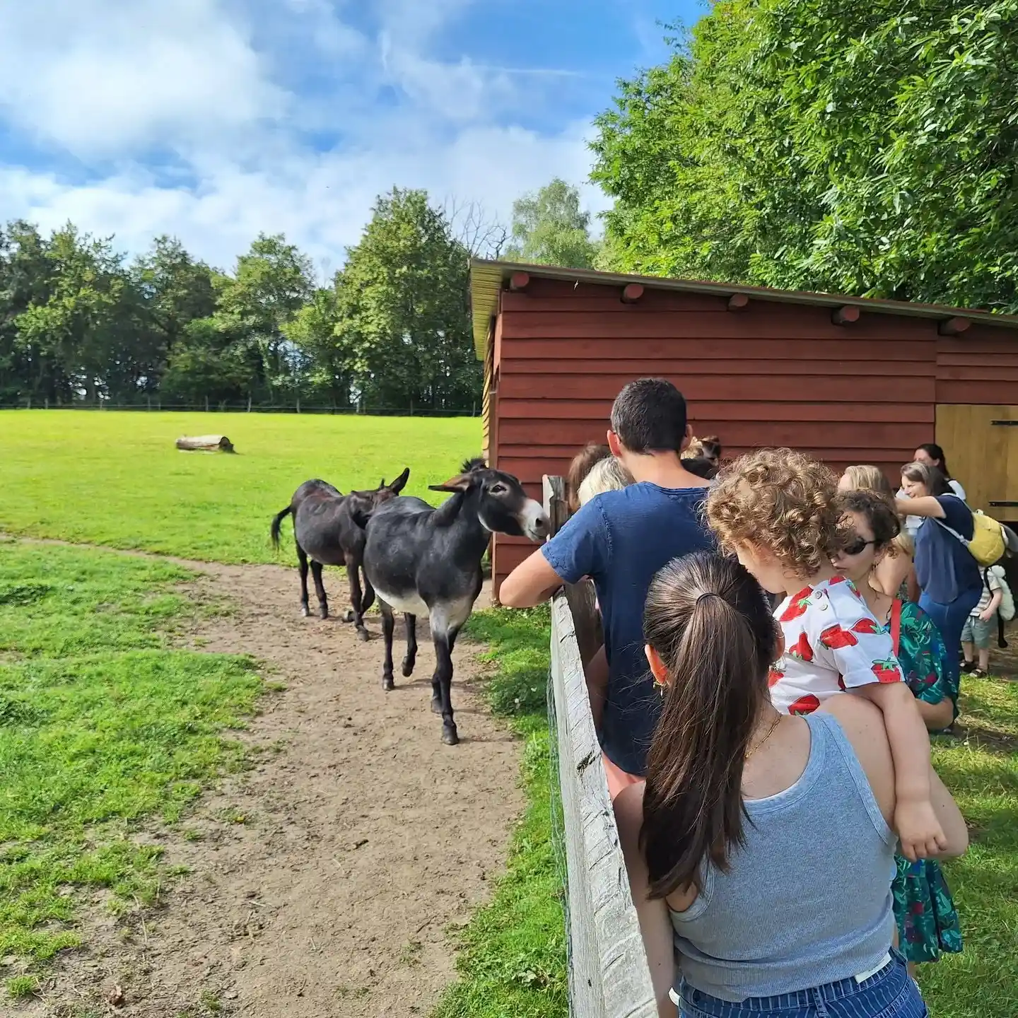 Un instant dans la crèche