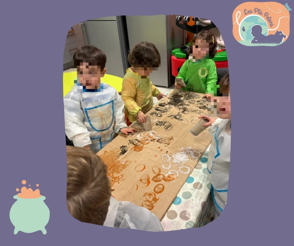 Un instant dans la crèche