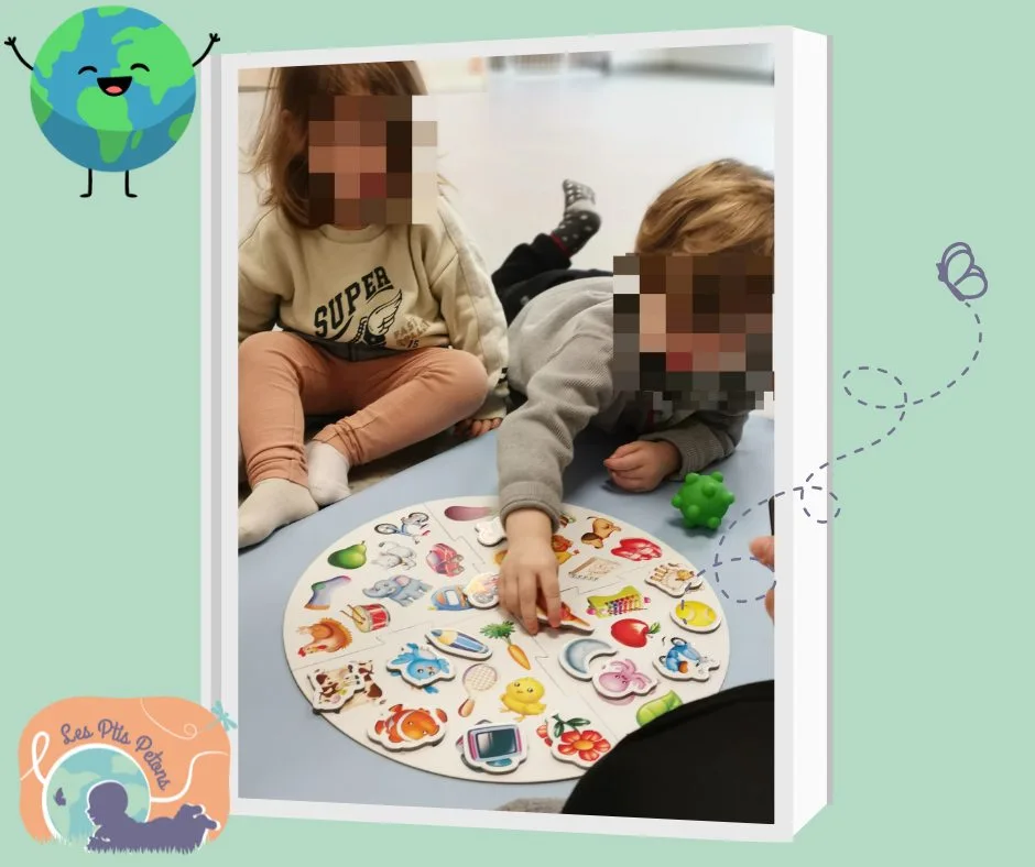 Un instant dans la crèche