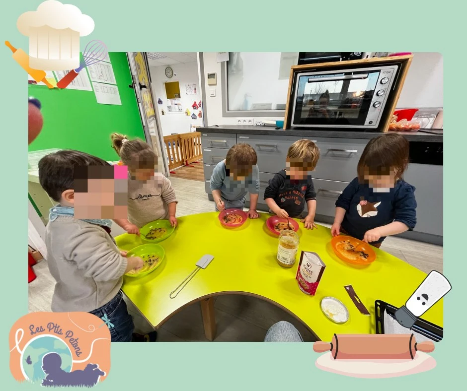 Un instant dans la crèche