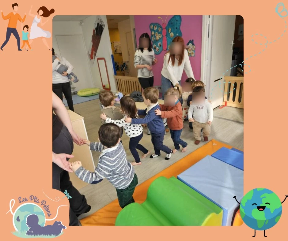 Un instant dans la crèche